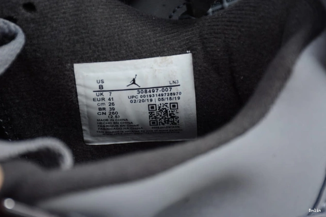 Bmlin Shoes Grey Cool (2019) 308497-007 Retro 4 Jordan Air 0811